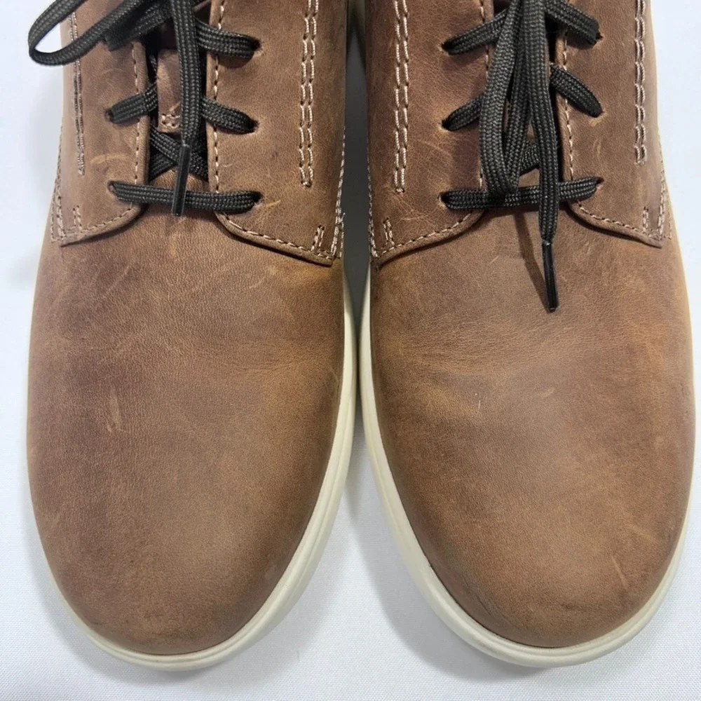 Clark's Bradley Plain Leather Oxford Men's Shoes Brown US‎ 11M